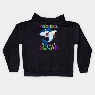 Shark Team Preschool Squad Teacher Back To School Kids Hoodie